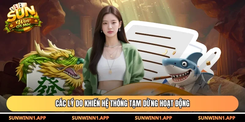 Các lý do khiến hệ thống tạm dừng hoạt động